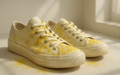 Comment enlever les taches de pollen sur ses chaussures ?