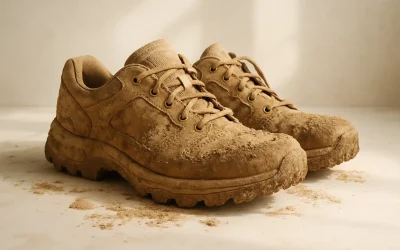 Comment retirer la boue séchée de ses chaussures ?