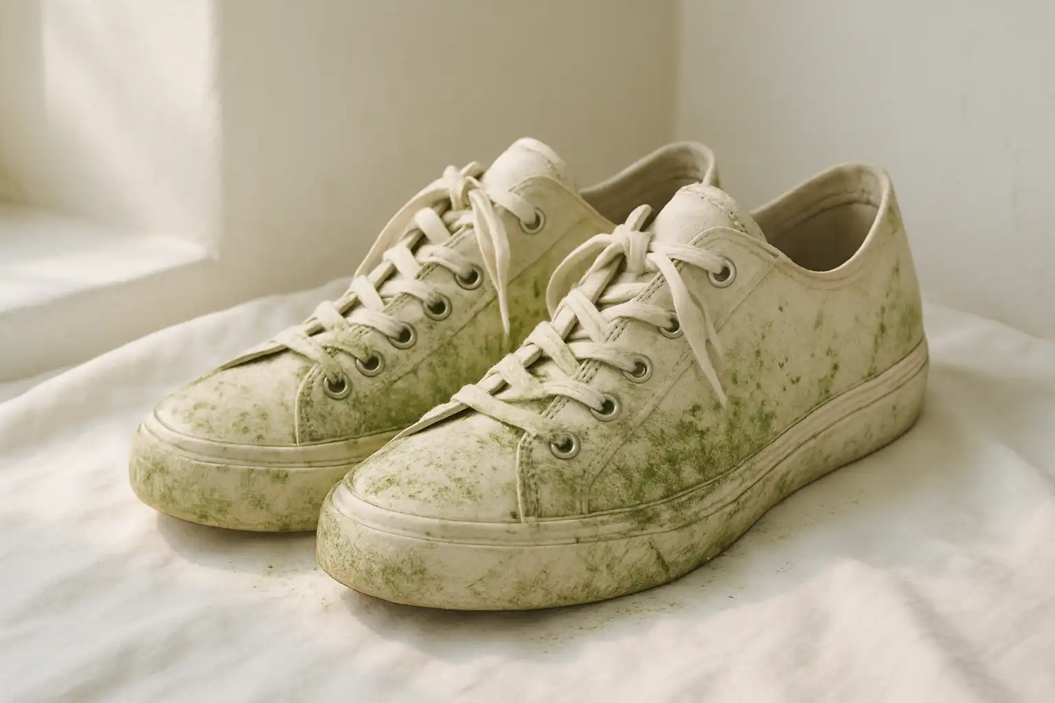 chaussures tachées herbe