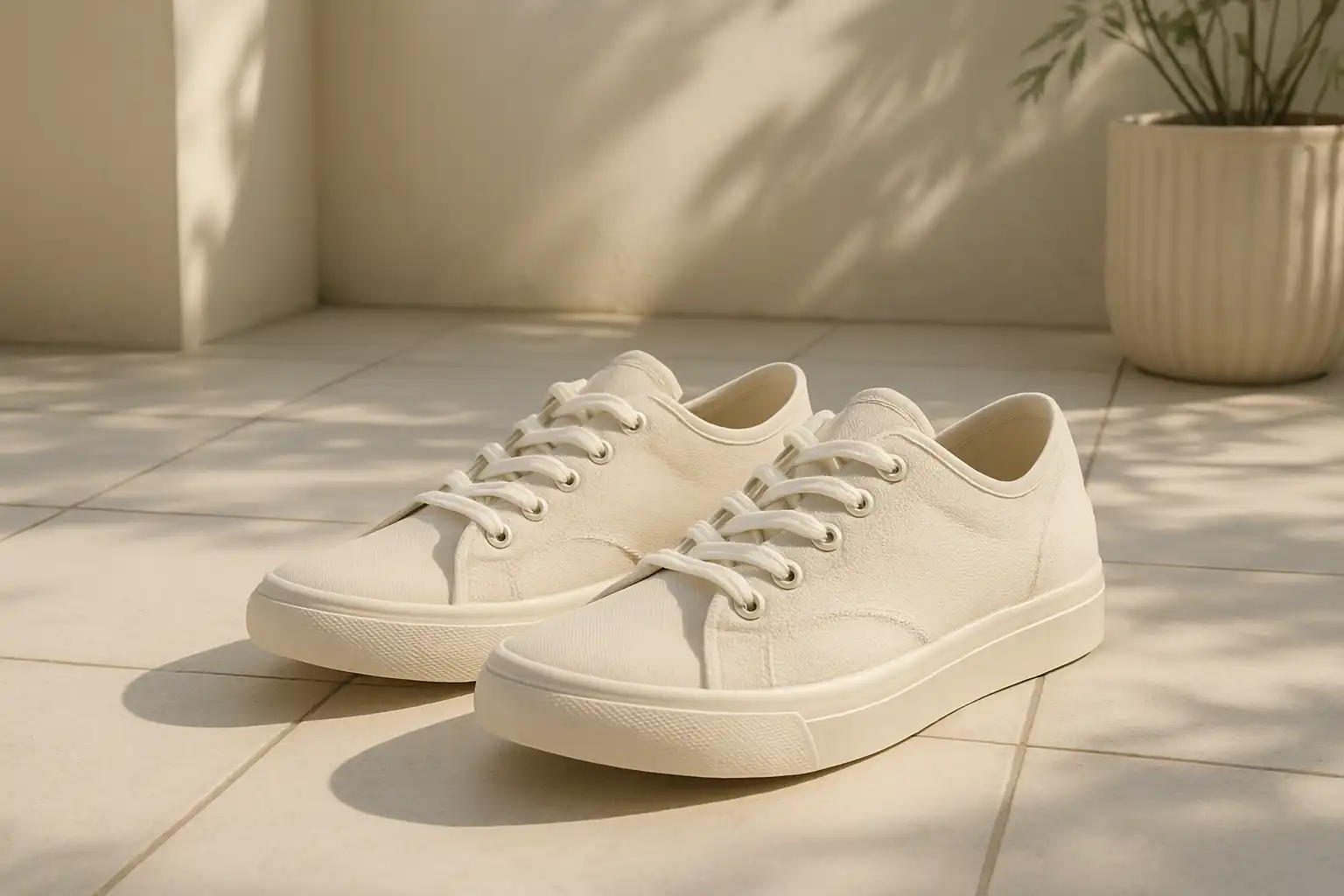 chaussures légères sur terrasse