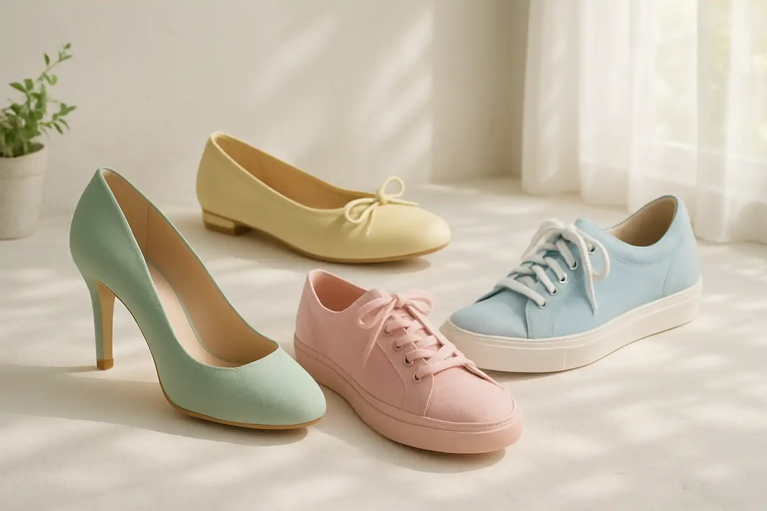 chaussures pastel printemps