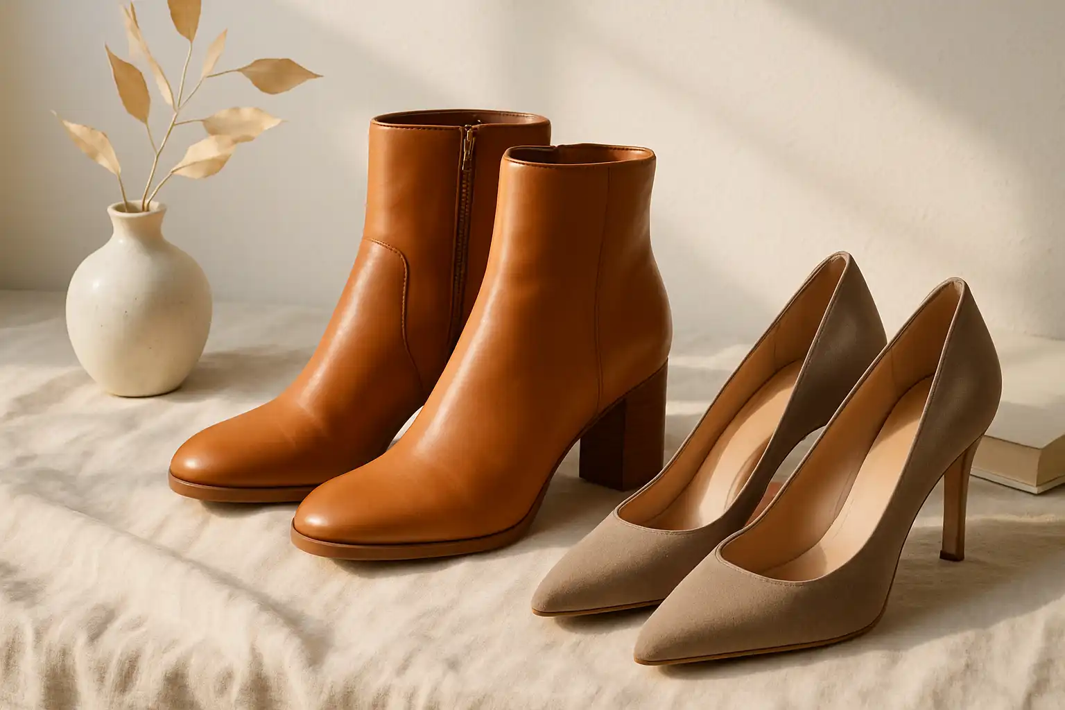 Photo de bottines et escarpins automne