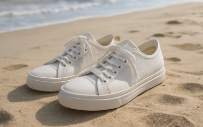 Comment porter des chaussures blanches pendant les vacances ?