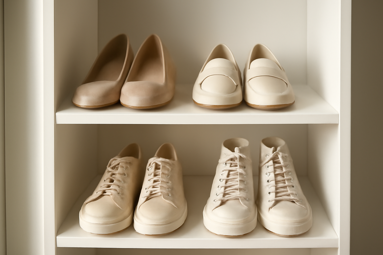 chaussures rangées placard