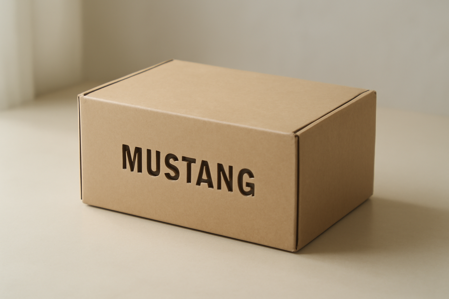boîte mustang prête au traitement