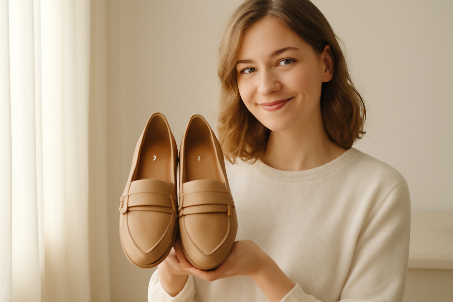 cliente présentant chaussures bata