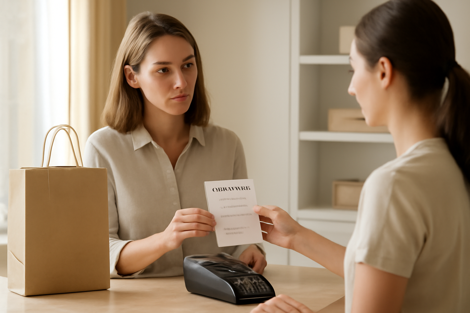 cliente demandant remboursement en caisse