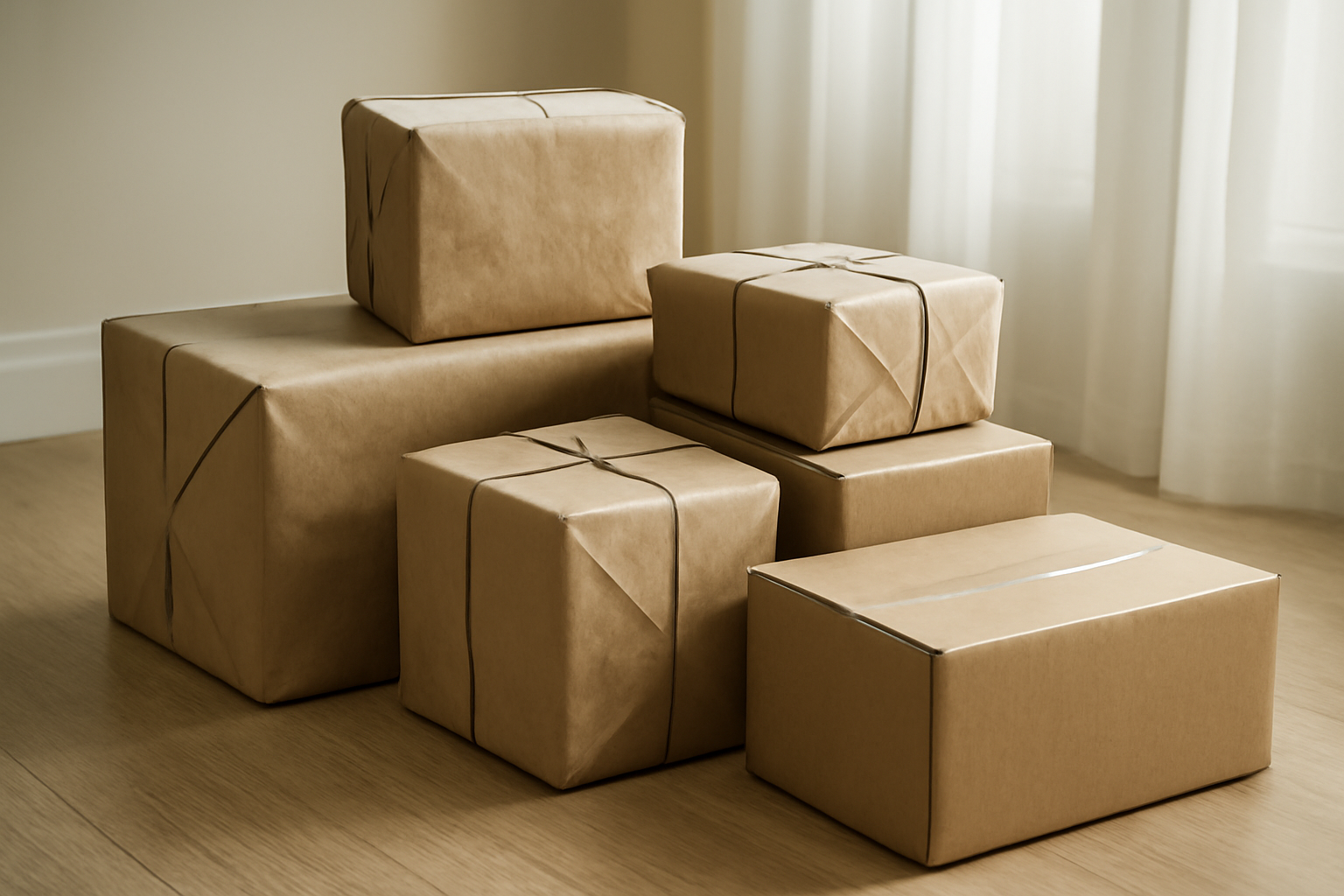 colis issu d’une vente privée prêt au retour