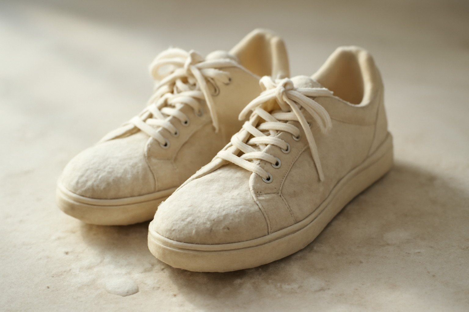 annie-chausseur-astuces-enlever-traces-neige Photo de chaussures tachées neige nettoyées