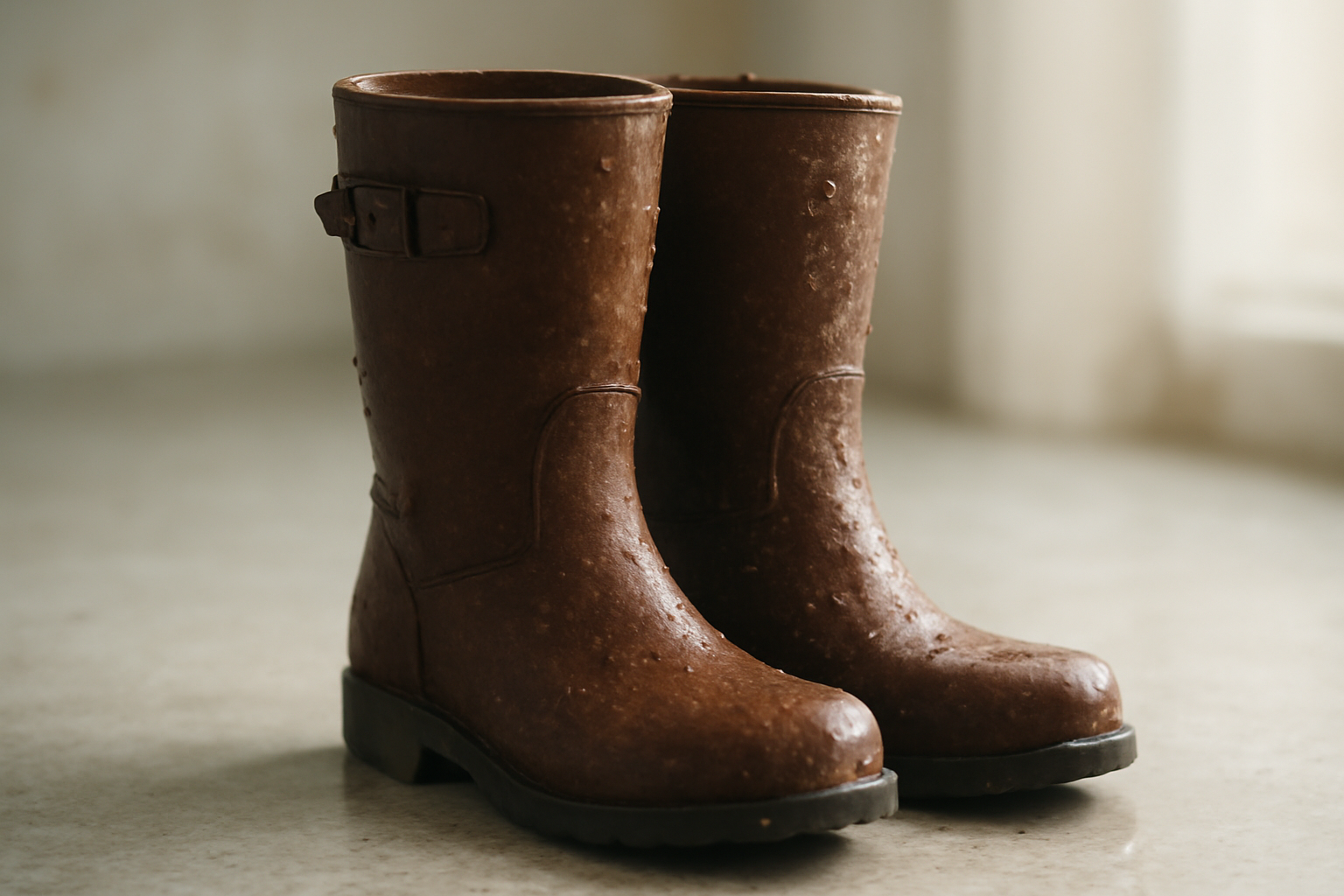 bottes mouillées hiver