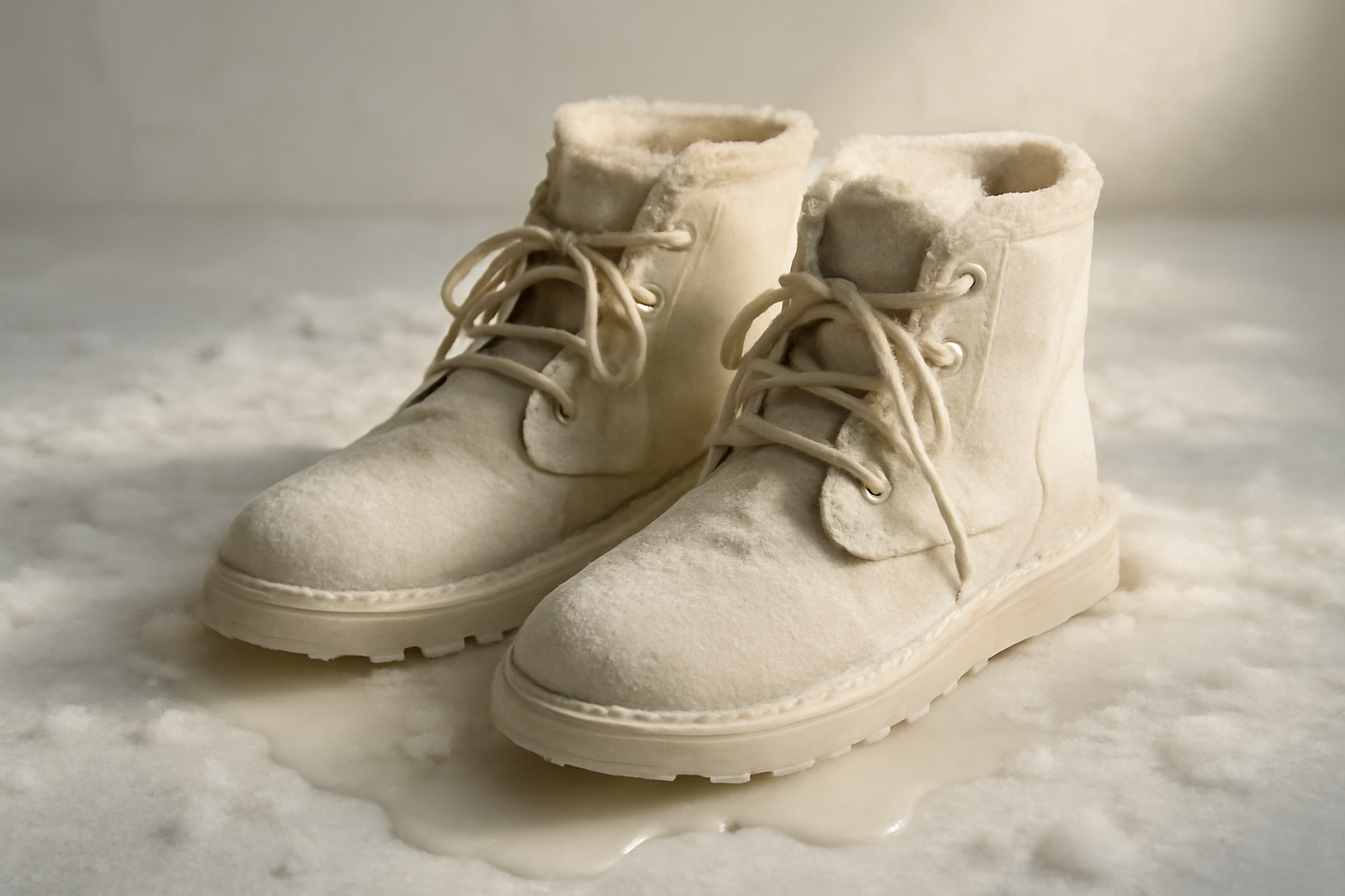 chaussures neige fondue