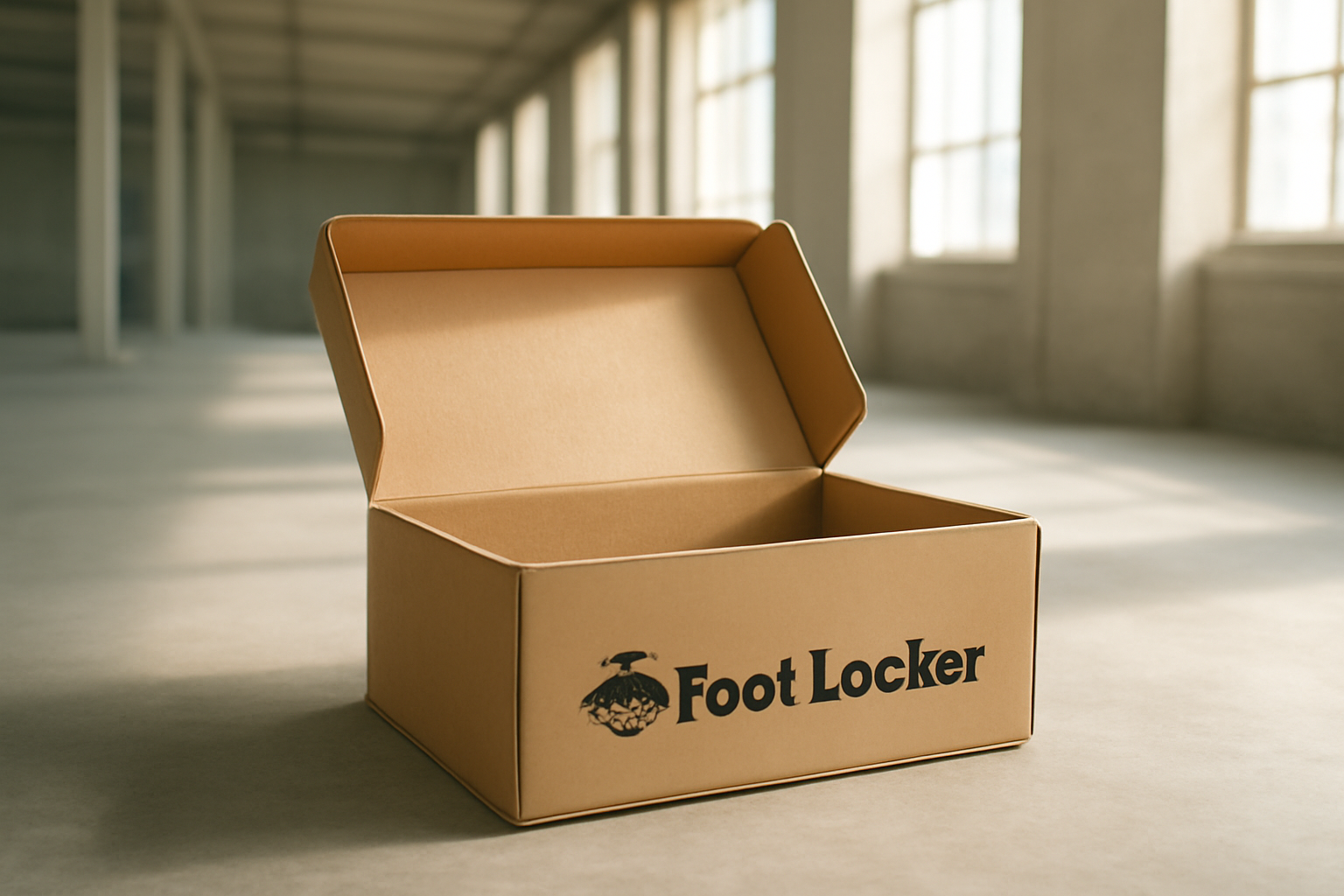 annie-chausseur-delai-remboursement-foot-locker boîte foot locker ouverte en entrepôt