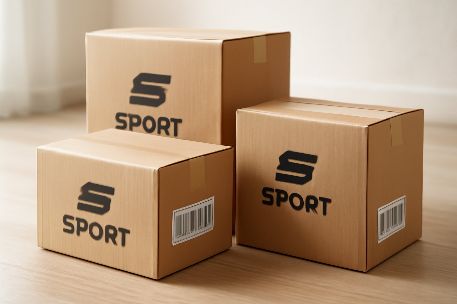 colis sport scanné en logistique