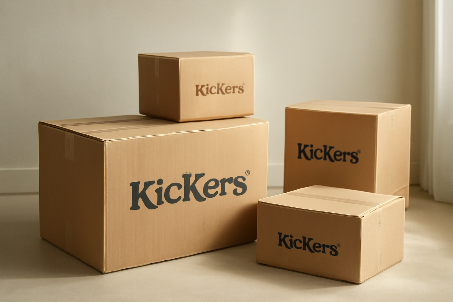 colis kickers prêt pour expédition retour