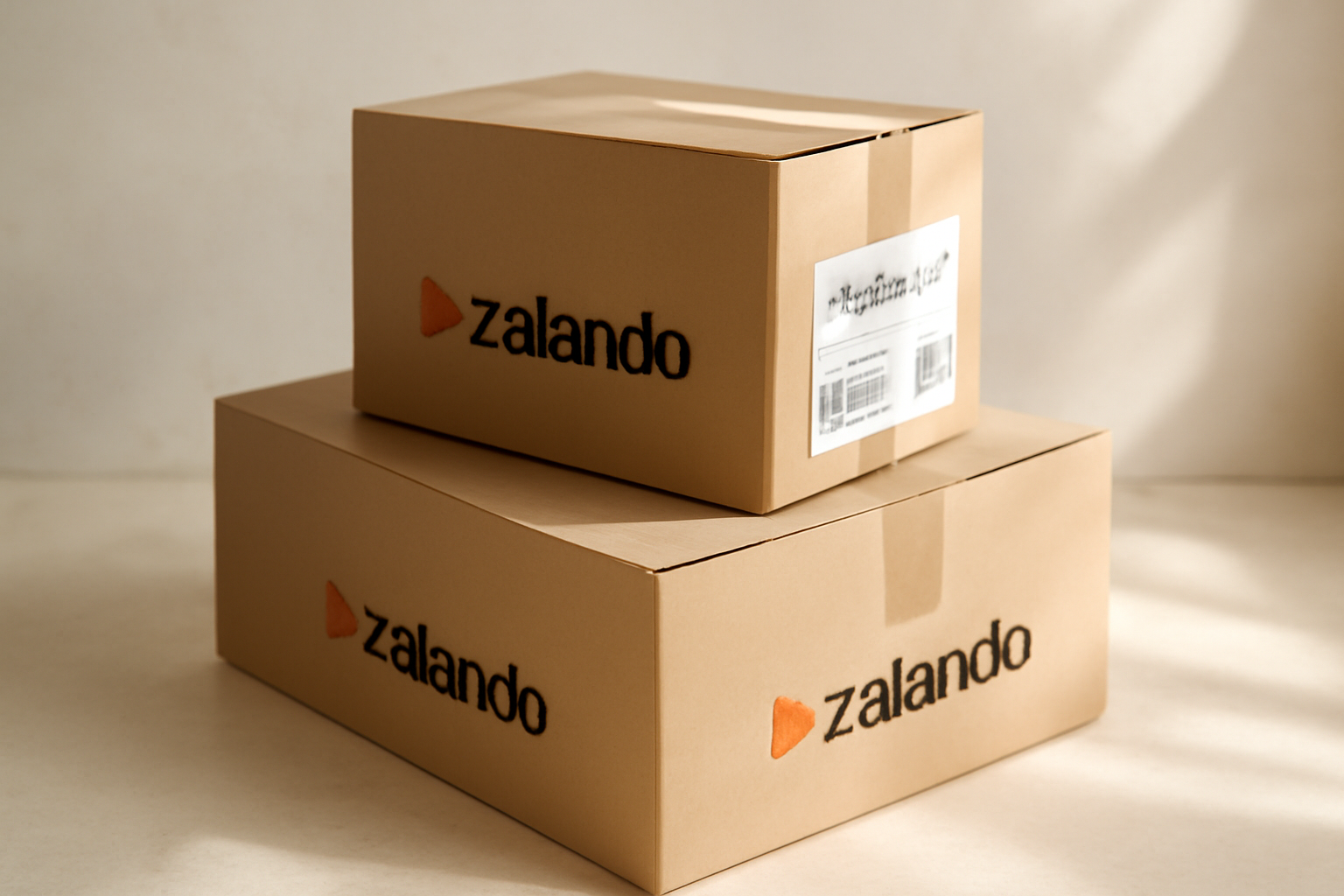 annie-chausseur-retour-zalando-gratuit colis zalando avec étiquette retour collée