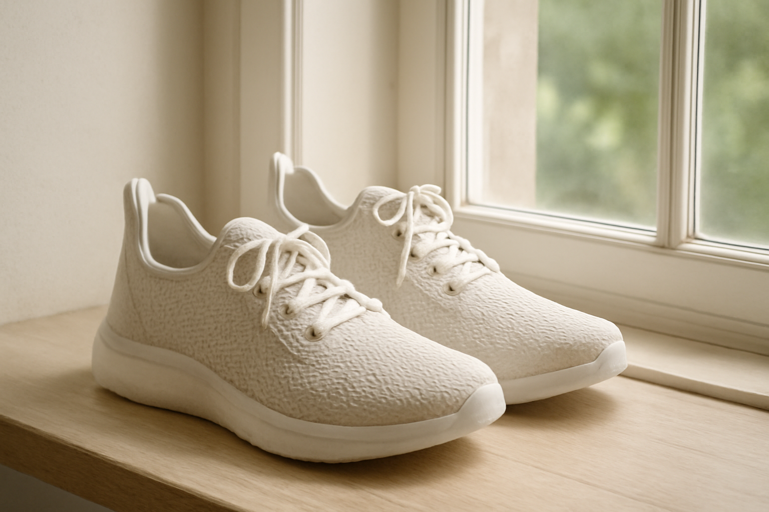 annie-chausseur-eviter-odeur-chaussures chaussures aérées près d’une fenêtre