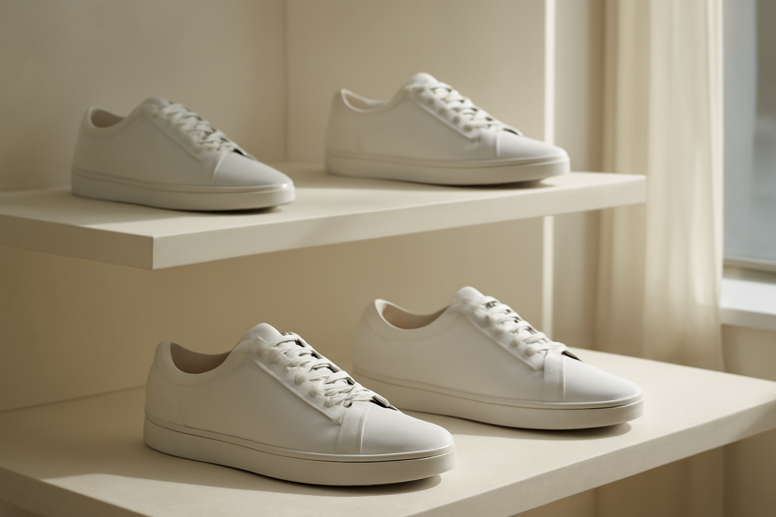 annie-chausseur-nouveautes-reebok-club-c sneakers minimalistes exposées en boutique