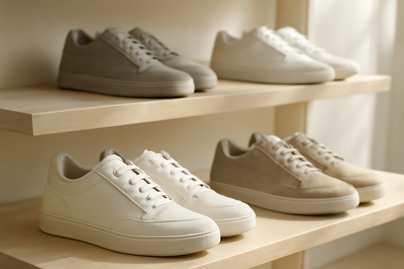 annie-chausseur-nouveaux-modeles-nike-cortez sneakers basses exposées sur étagère de boutique