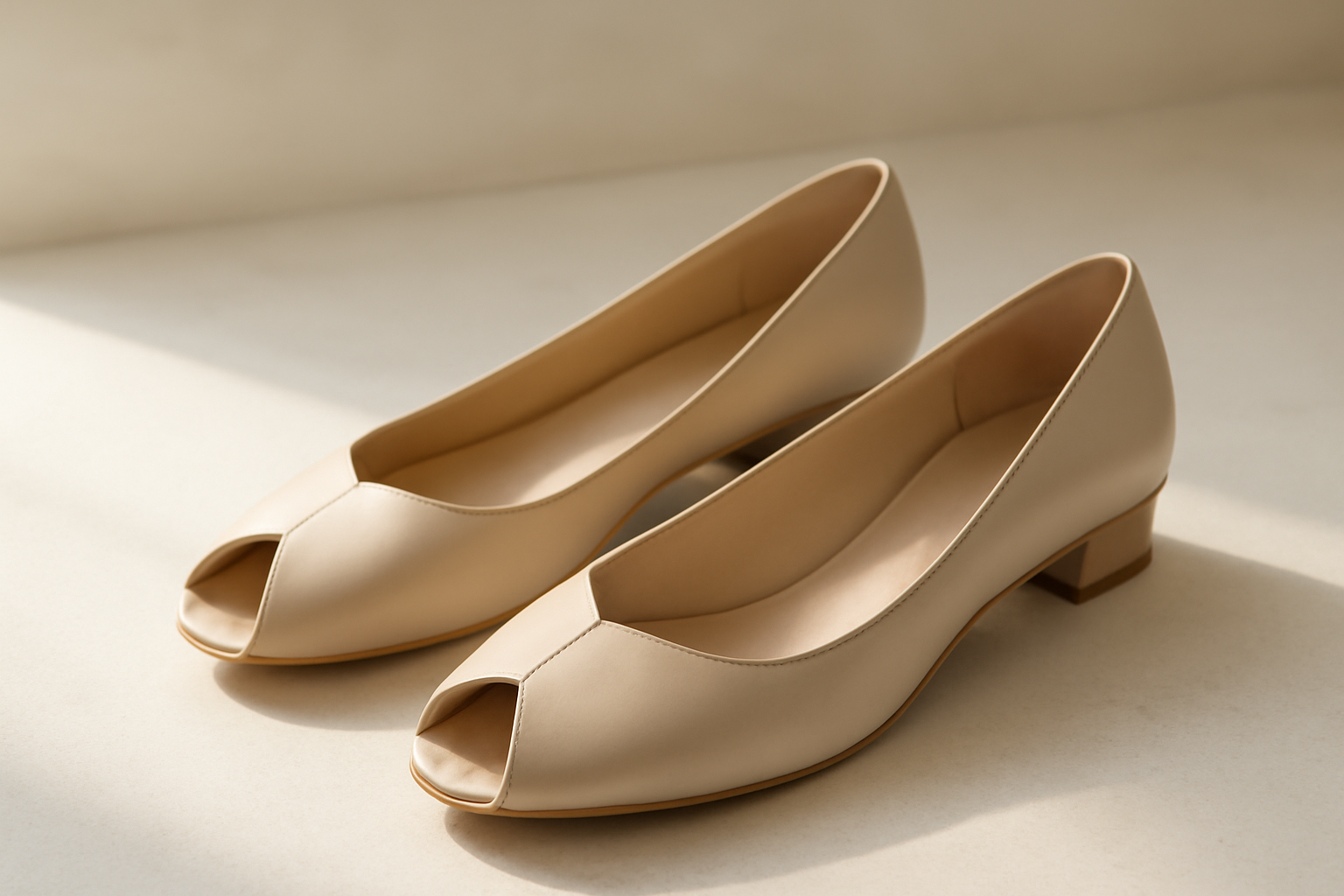 chaussures élégantes avec petite fente décorative sur l’avant