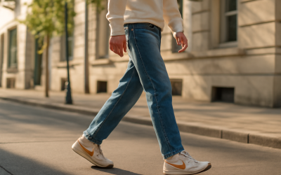 Comment porter des sneakers rétro avec un jean ?