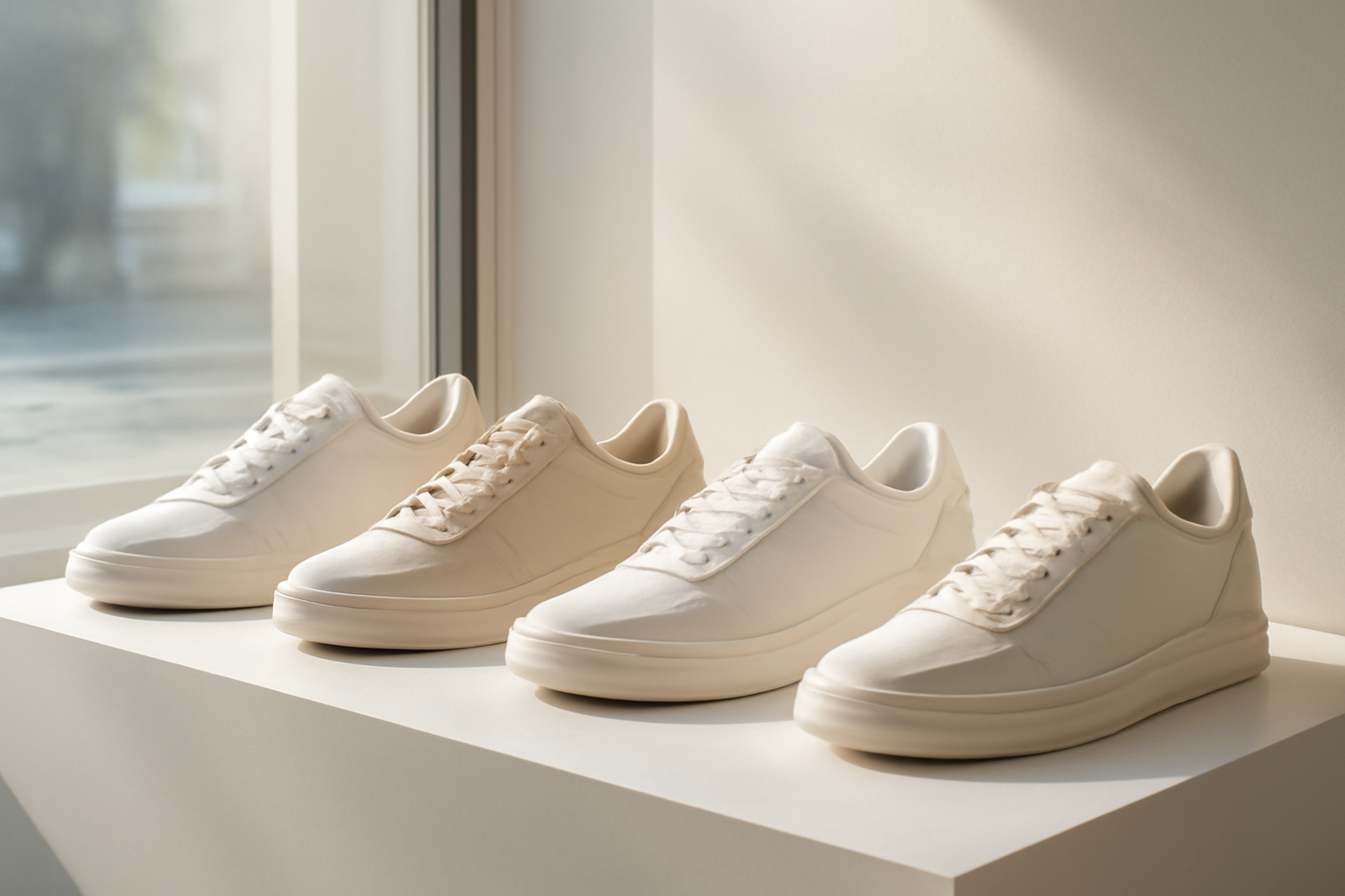 annie-chausseur-collaborations-sneakers-createurs sneakers design exposées dans vitrine