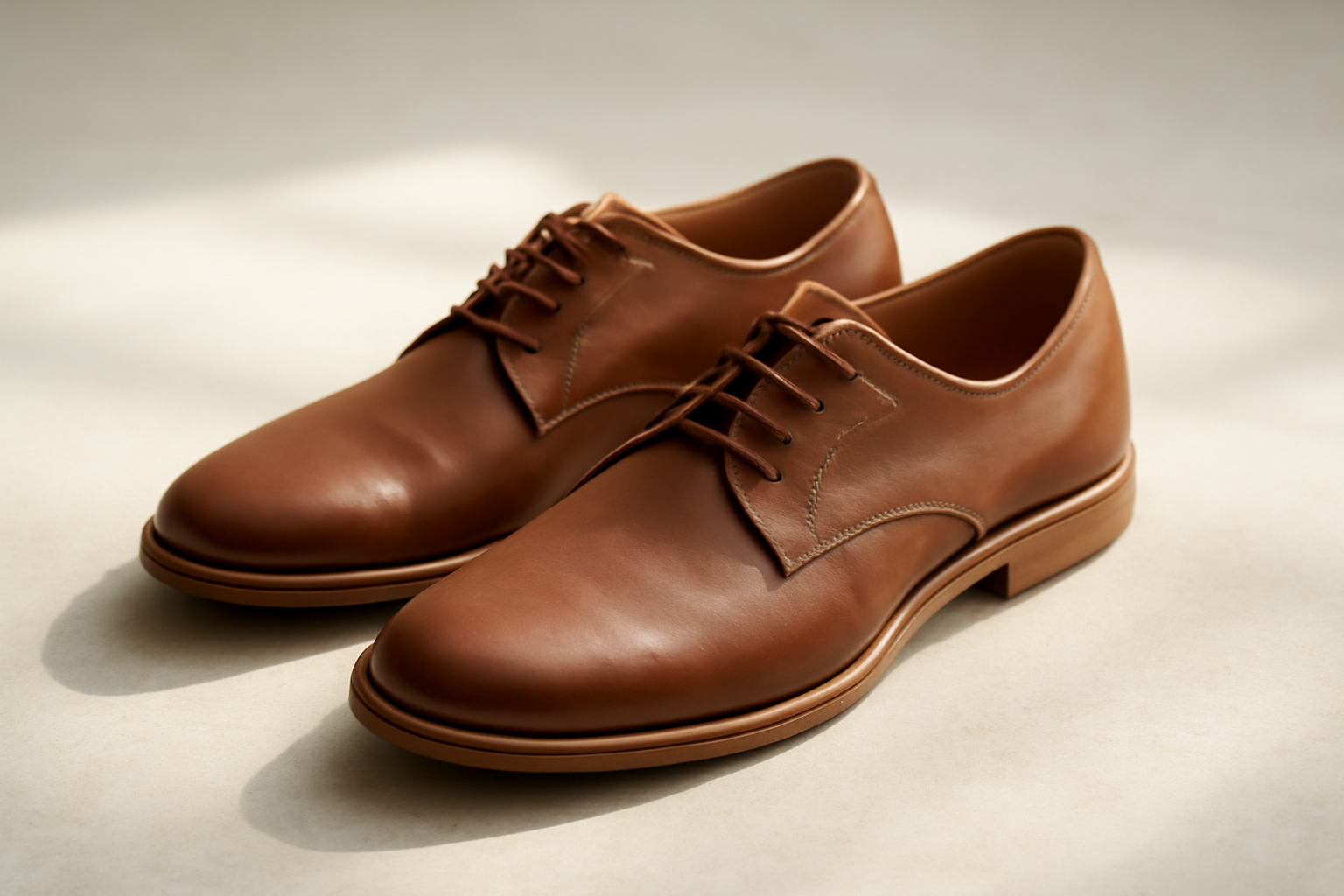 annie-chausseur-ecco-soft-chaussures-explication chaussures en cuir souple posées sur sol clair