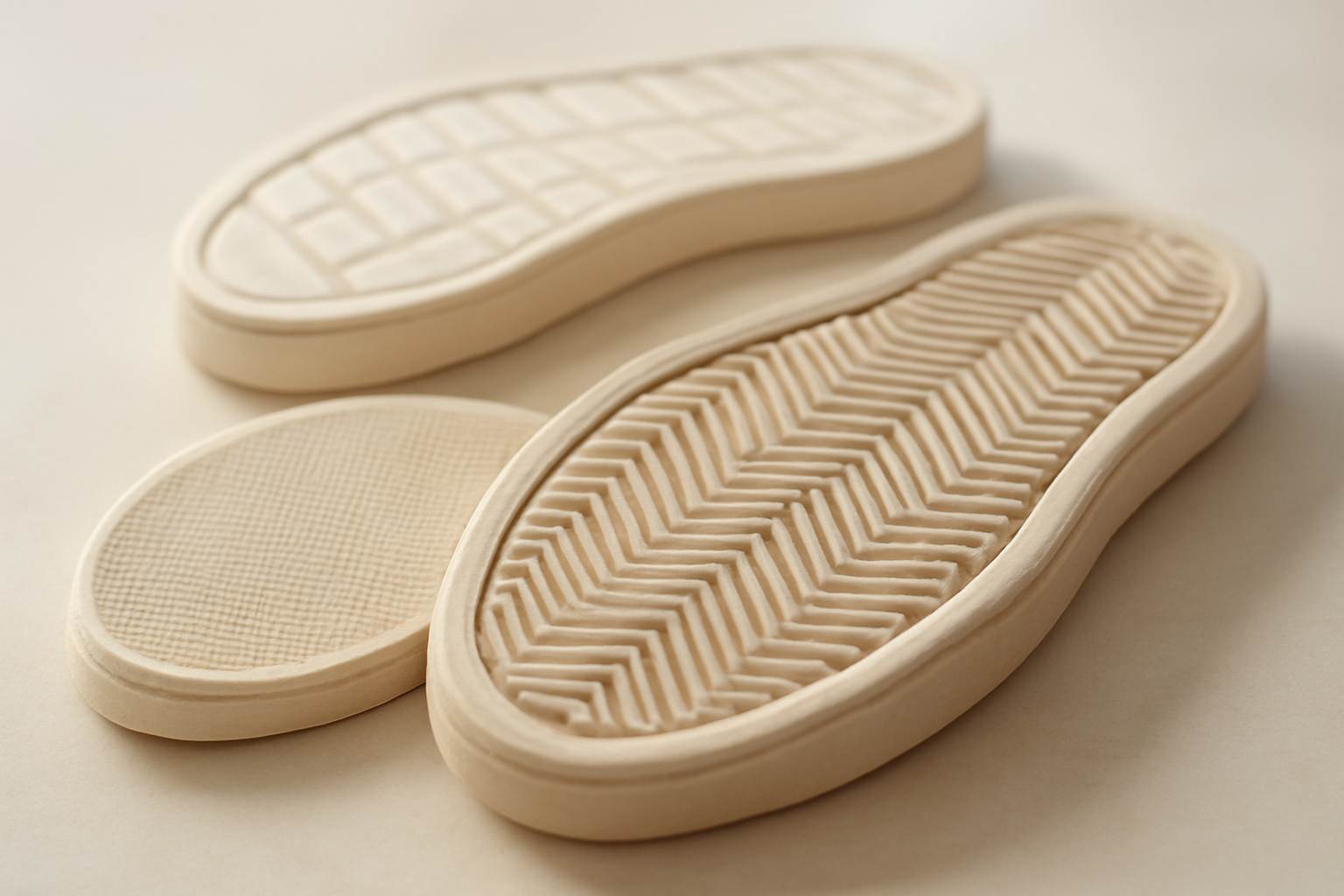 semelles de chaussures observées de près
