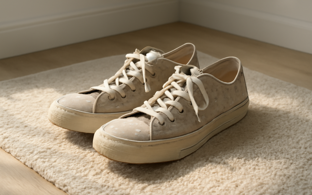 Comment nettoyer des chaussures après avoir marché sous la pluie ?