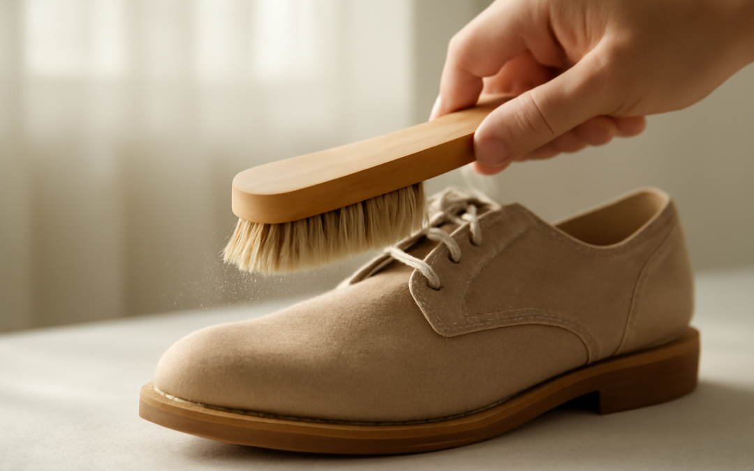 Comment nettoyer des chaussures couvertes de poussière ?