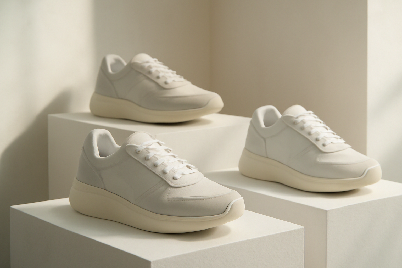 annie-chausseur-nouvelles-marques-sneakers-scene-urbaine sneakers modernes exposées sur présentoir