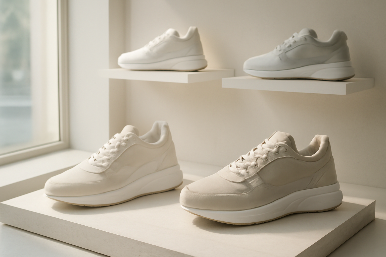 annie-chausseur-nouvelles-sneakers-label-independants sneakers modernes exposées en boutique design