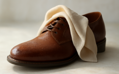 Comment enlever les traces de pluie sur des chaussures en cuir ?
