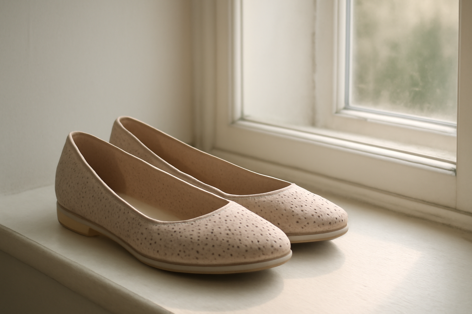 annie-chausseur-eviter-odeur-chaussures-sport chaussures aérées près d’une fenêtre