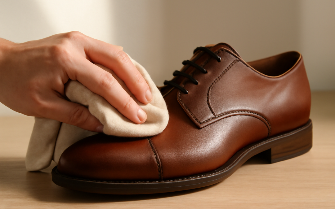 Comment nettoyer des chaussures en cuir après la poussière ?
