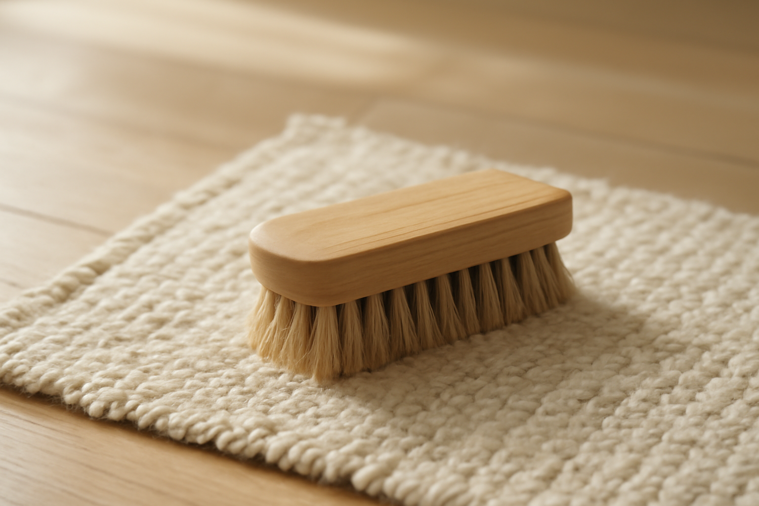 annie-chausseur-nettoyer-chaussures-ville-poussiere brosse nettoyant chaussure sur tapis