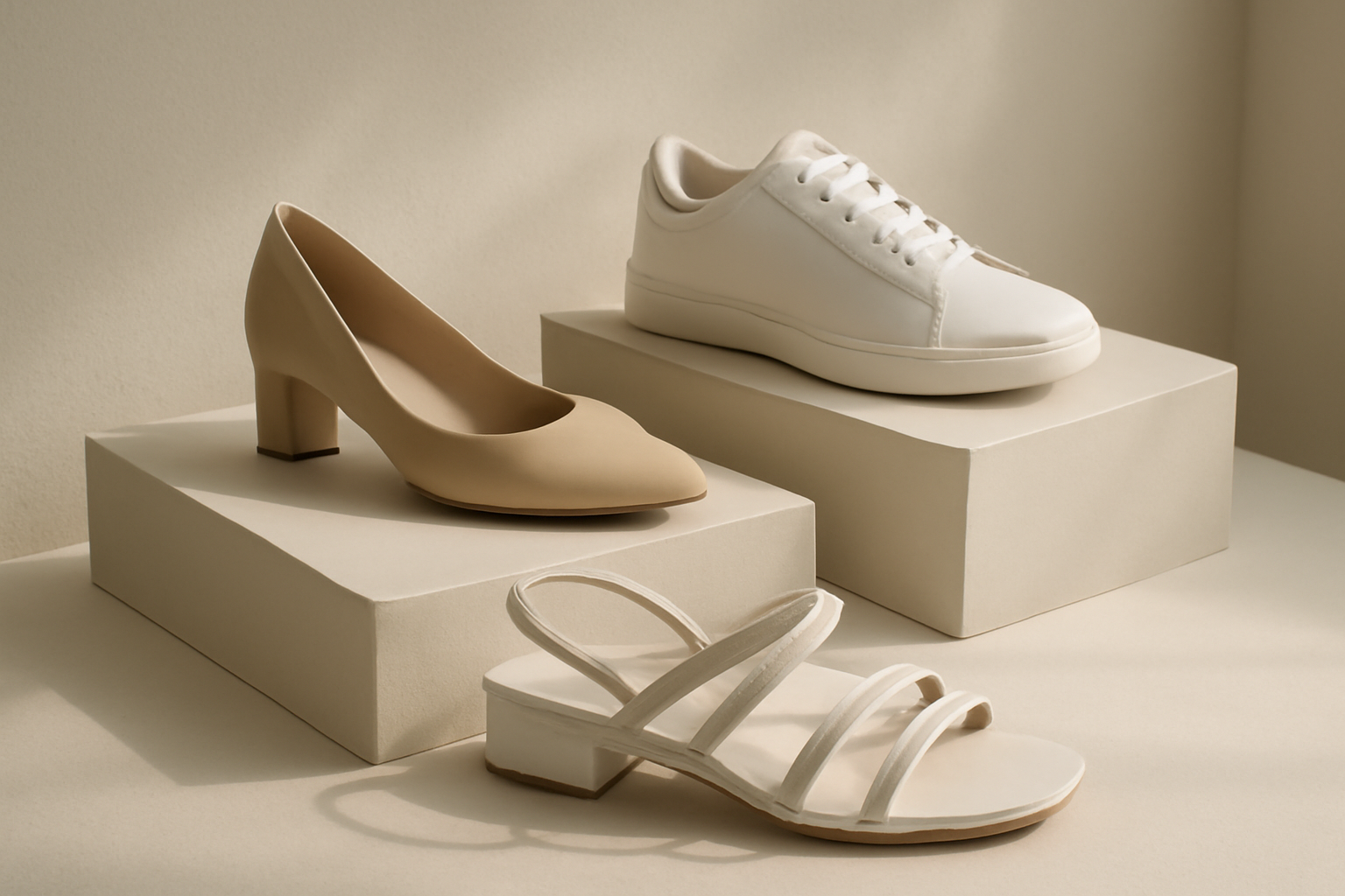 annie-chausseur-nouvelles-marques-chaussures-design chaussures design exposées sur présentoir