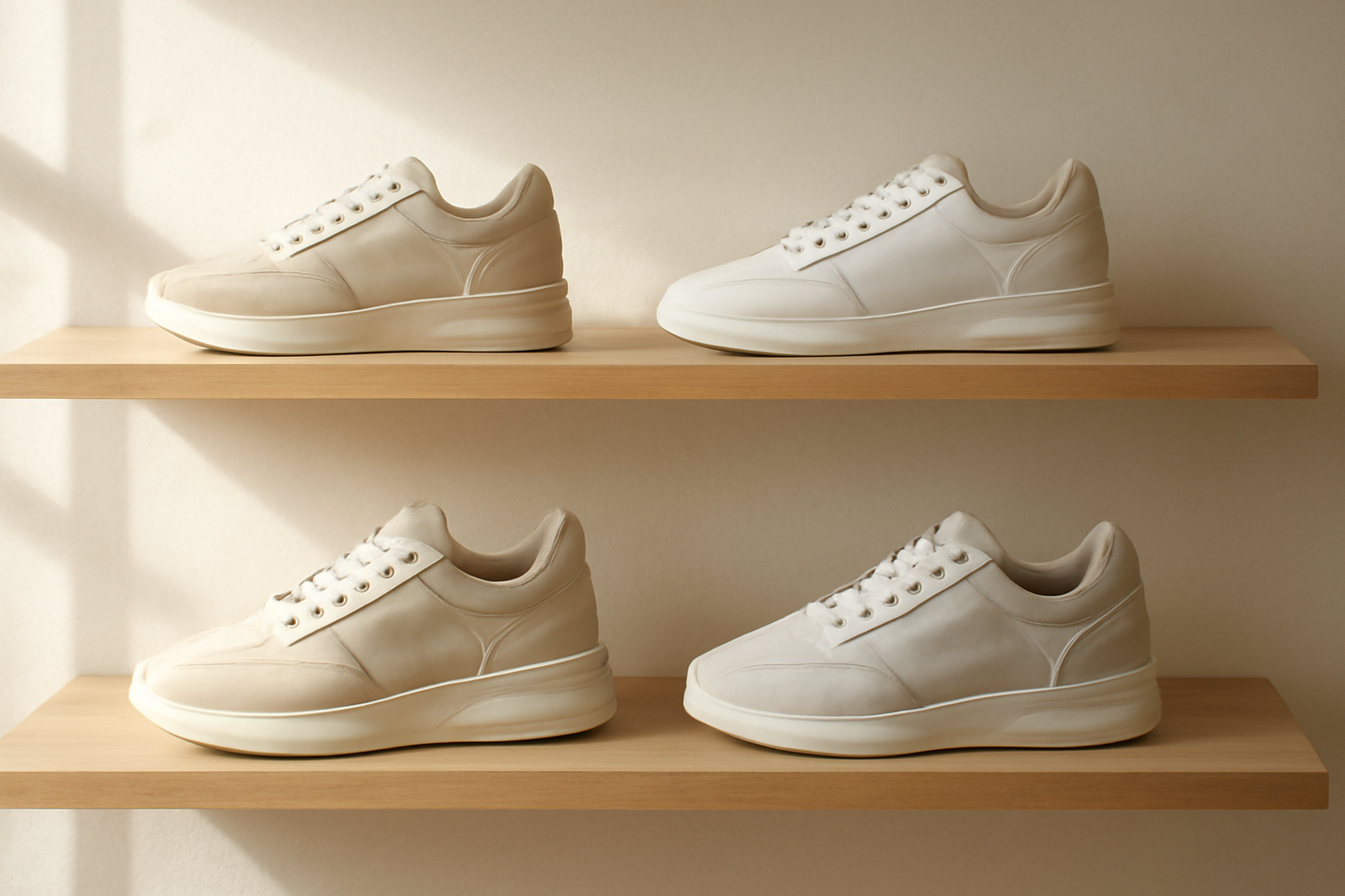 annie-chausseur-nouvelles-marques-sneakers-createurs-europe sneakers design exposées sur étagère