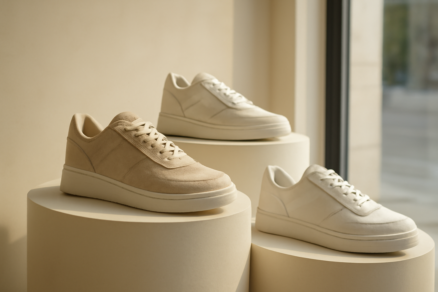annie-chausseur-nouvelles-sneakers-influence-createurs sneakers design exposées en vitrine