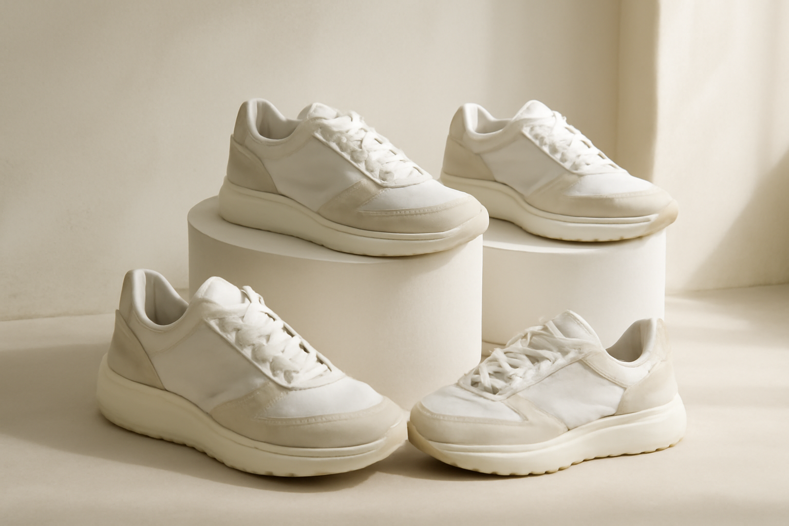 annie-chausseur-nouvelles-sneakers-influence-mode-urbaine sneakers modernes exposées sur présentoir
