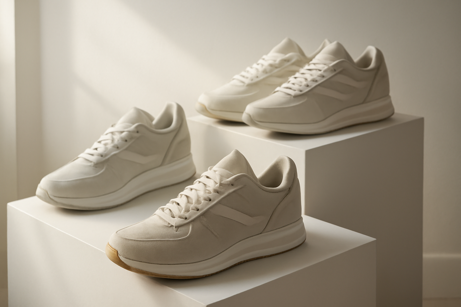 annie-chausseur-nouvelles-sneakers-inspirees-running sneakers sport exposées sur présentoir