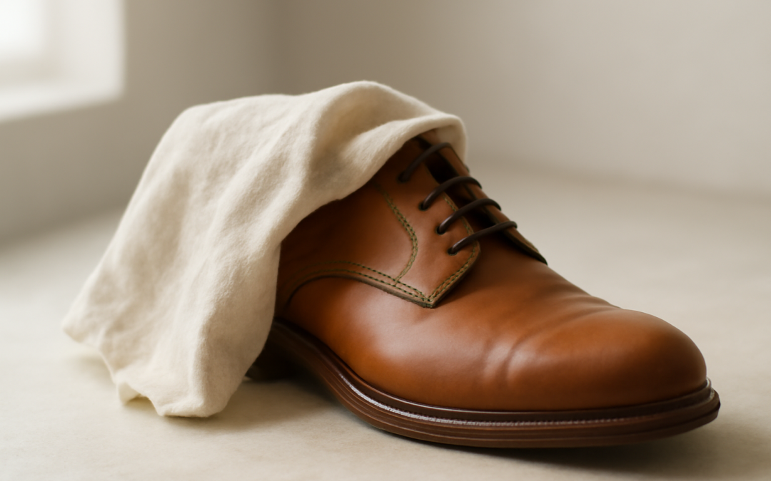 Comment enlever des taches d’eau sur des chaussures en cuir ?