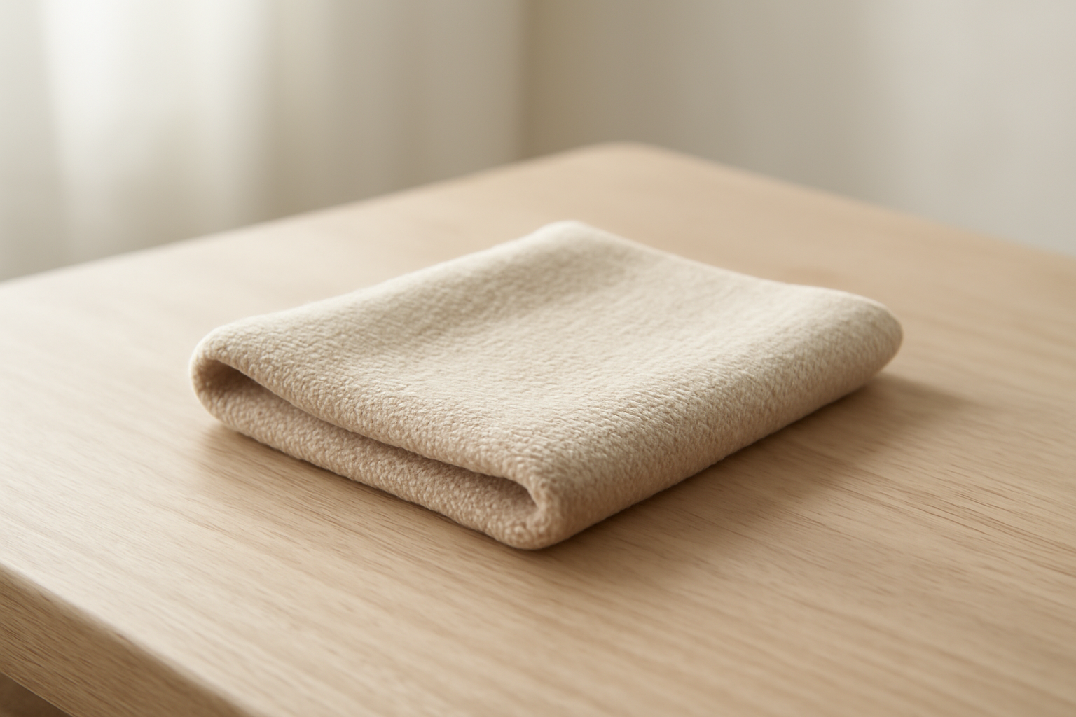 chiffon nettoyant chaussure sur table