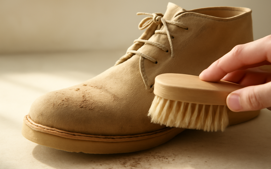 Comment nettoyer des chaussures après avoir marché sur de la terre sèche ?