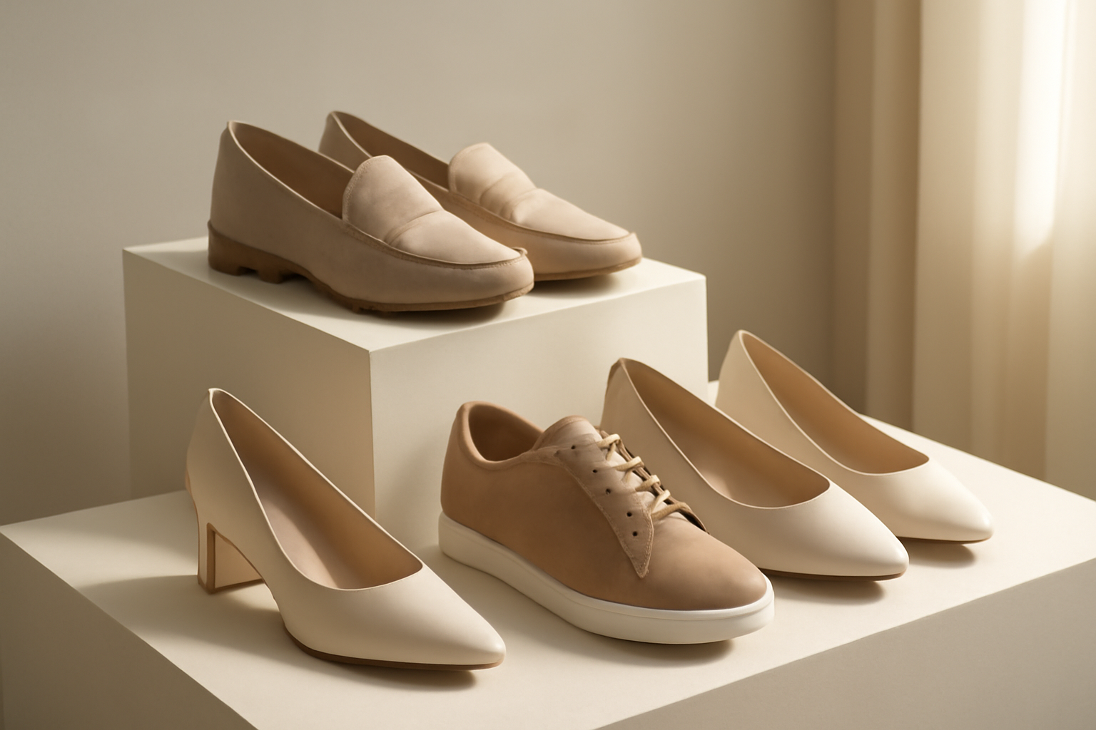 annie-chausseur-nouvelles-marques-chaussures-createurs-europe chaussures design exposées sur présentoir