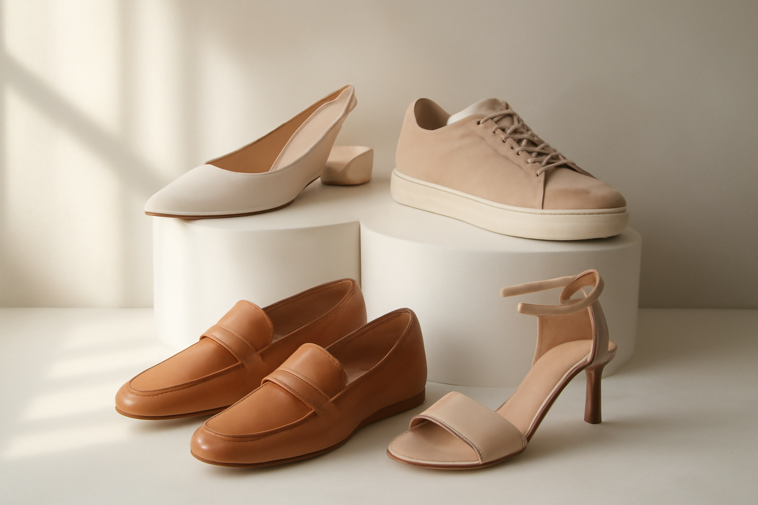 annie-chausseur-nouvelles-marques-chaussures-design-italien chaussures design exposées sur présentoir