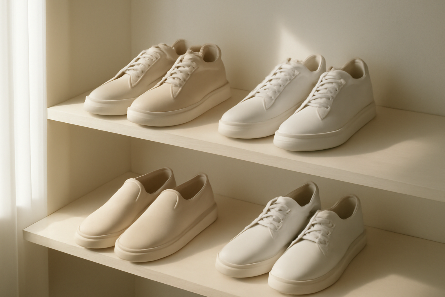 annie-chausseur-nouvelles-marques-chaussures-mode-urbaine-europe chaussures modernes exposées sur étagère