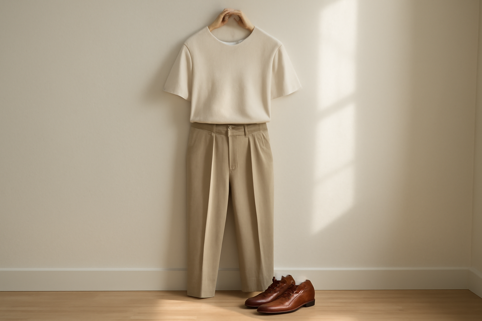 annie-chausseur-porter-chaussures-cuir-style-minimal-ville tenue minimaliste avec chaussures en cuir