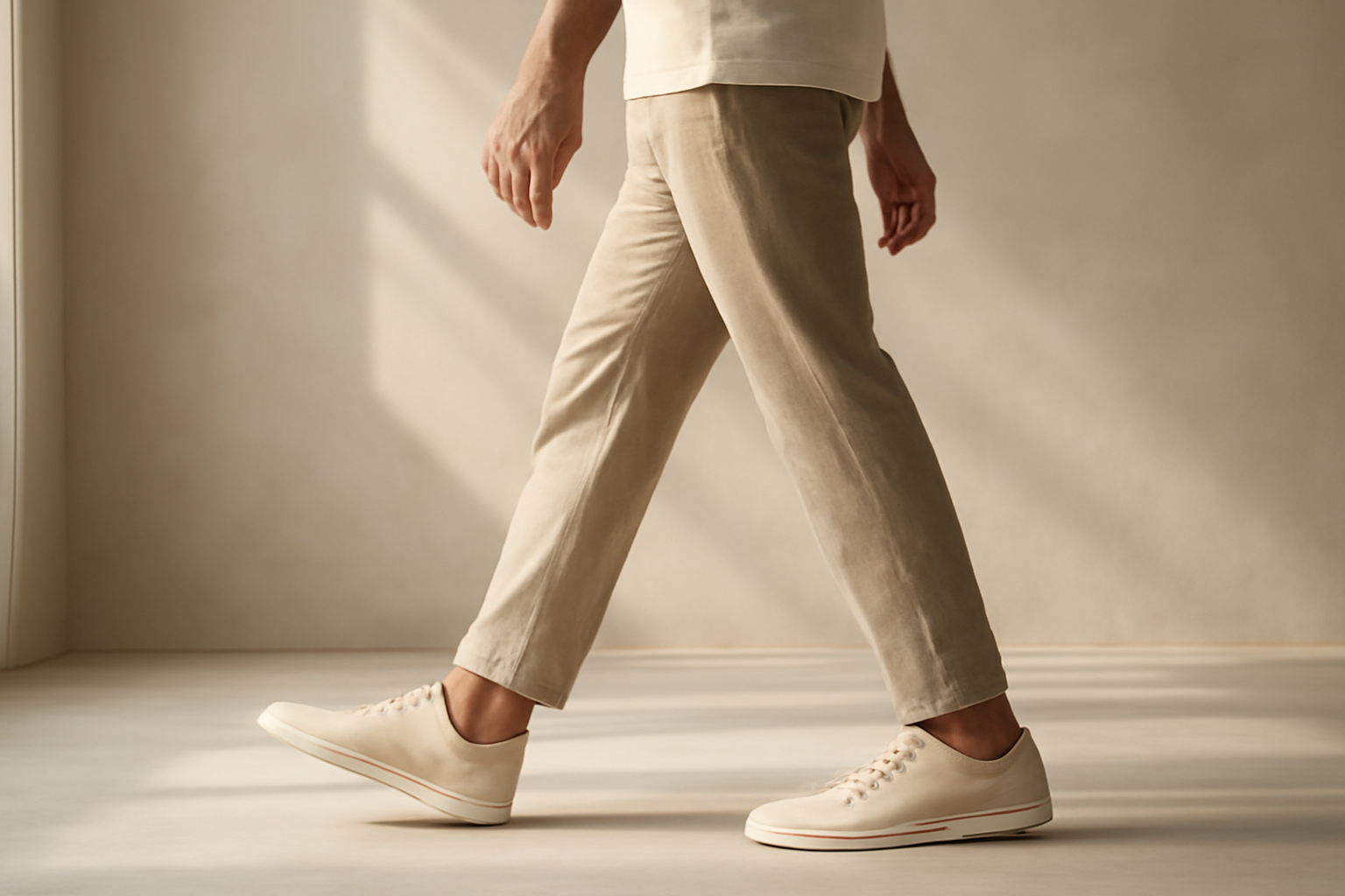 annie-chausseur-porter-chaussures-minimalistes-ville-homme homme marchant avec chaussures minimalistes
