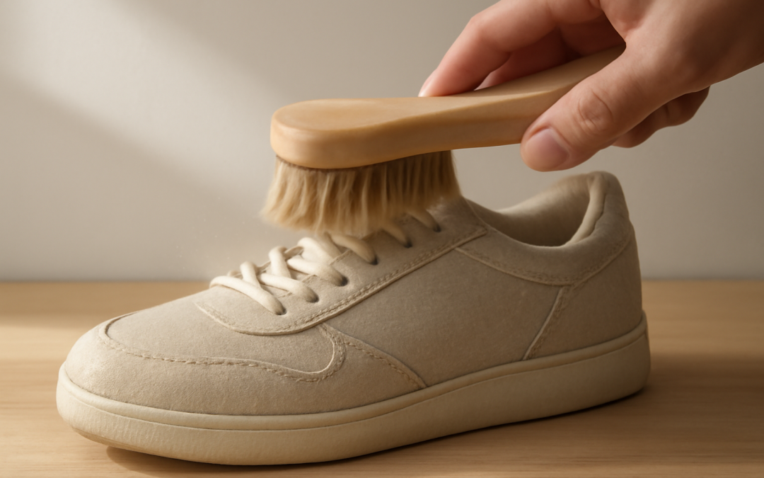 Comment enlever la poussière sur des chaussures après un chantier ?