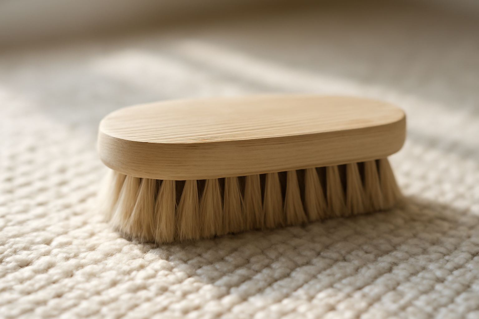 annie-chausseur-nettoyer-chaussures-apres-journee-urbaine brosse nettoyant chaussure sur tapis